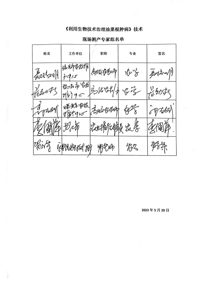 九江農(nóng)科院江滿霞2022-2023利用生物技術(shù)治理油菜根腫病測(cè)產(chǎn)測(cè)效報(bào)告。_01.jpg